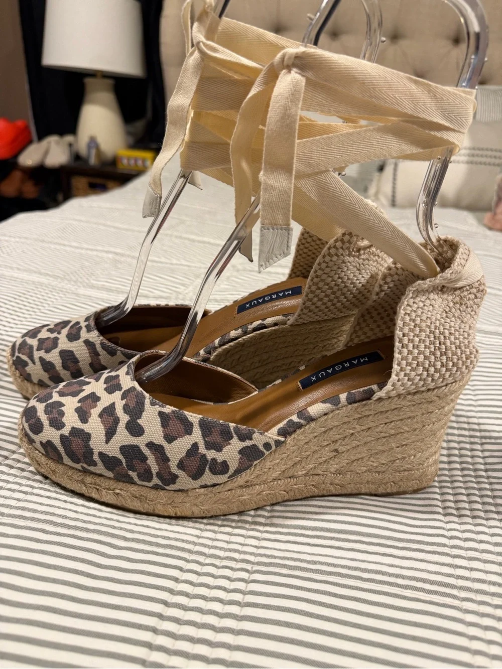 NWOT Margaux 'Ankle Wrap Espadrille Wedges' in 